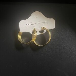 Fashion Jewelry Gold Hoop Earrings